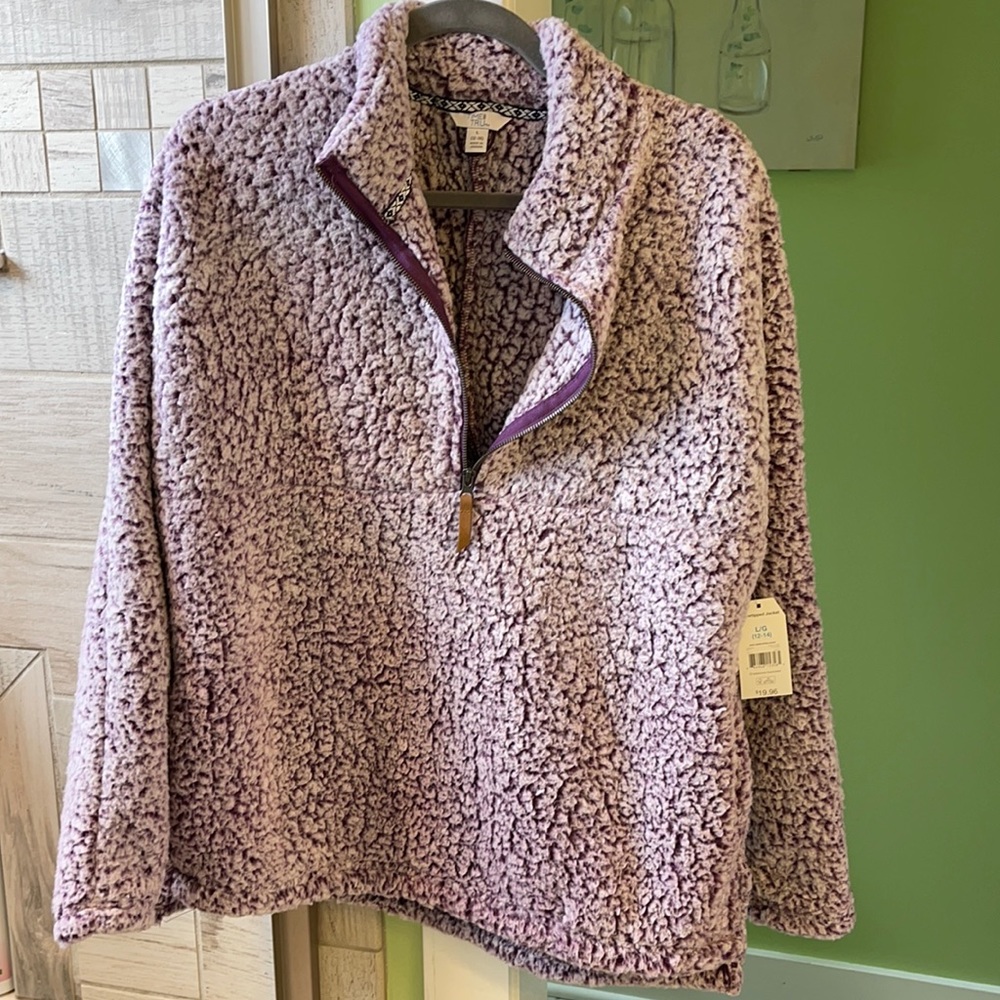 Snowtipped jacket. Purple